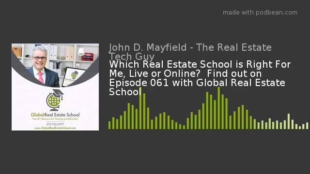 Which Real Estate School is Right For Me, Live or Online? Find out on Episode 061 смотреть онлайн