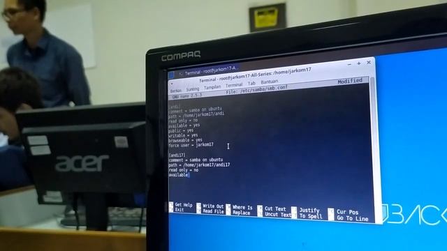 konfigurasi file sharing dari linux ke windows menggunakan samba (kabel) andi setiawan 1711010088 смотреть онлайн