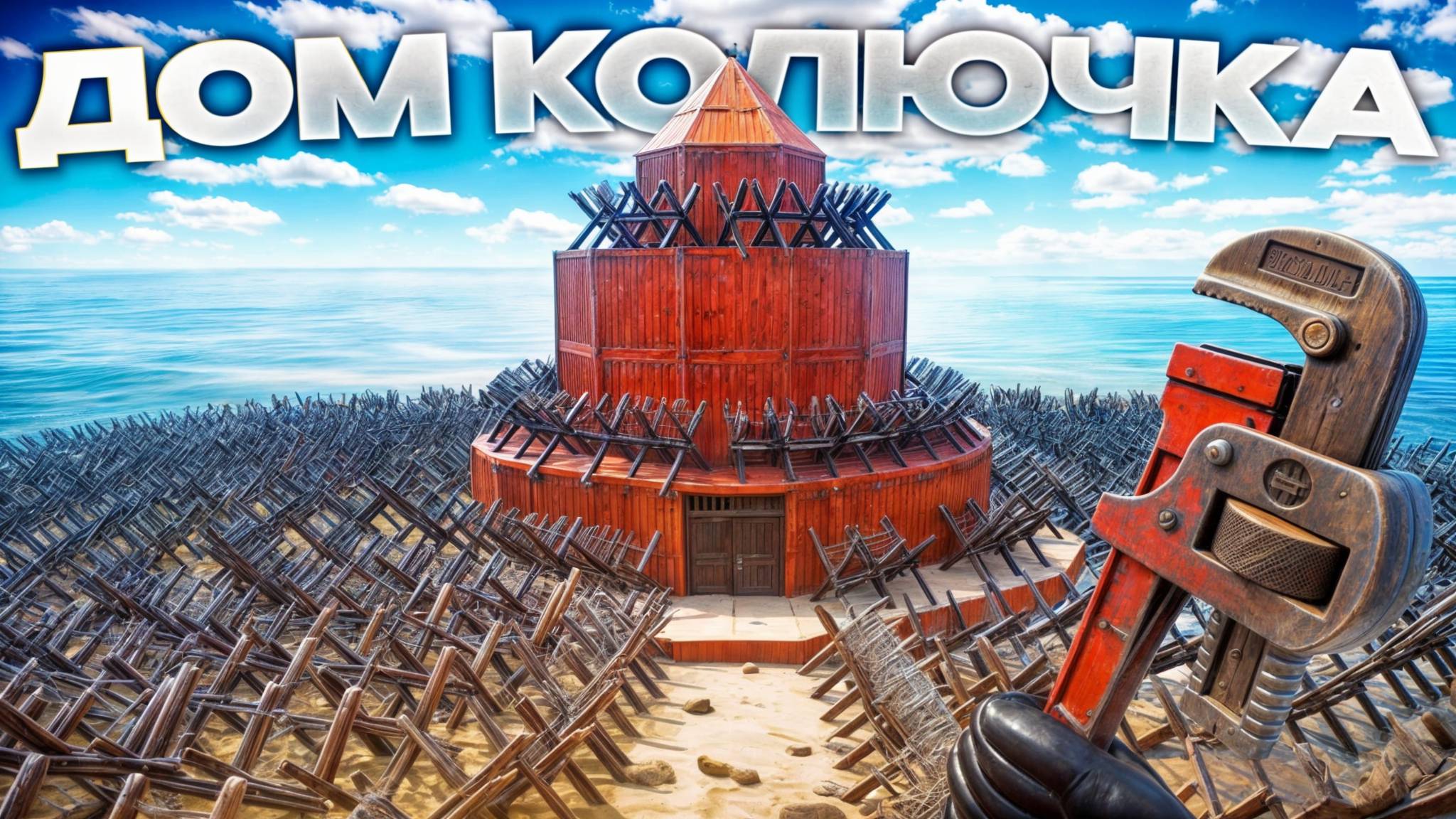 ДОМ "КОЛЮЧКА"! Имбовый бункер из 1000 ШИПОВ в Rust/Раст смотреть онлайн