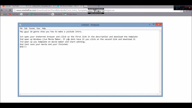How to make a YouTube Intro using Windows Live Movie Maker смотреть онлайн