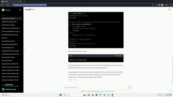 pip install torch pytorch