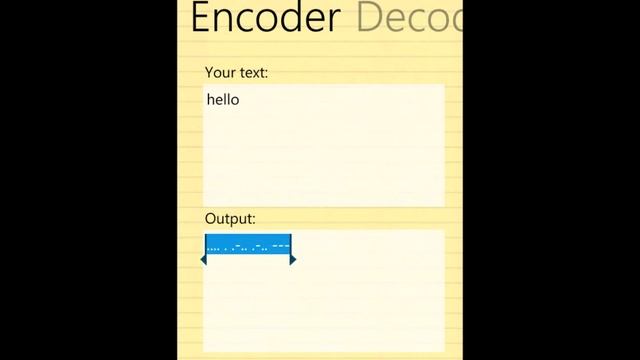 Morse Coder v1.0 For Windows Phone 7 смотреть онлайн
