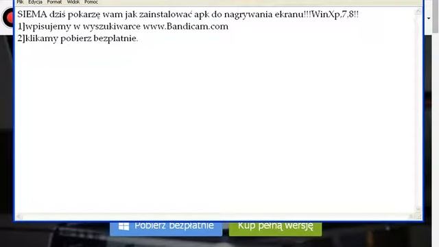 Poradnik jak zainstalować aplikację do nagrywania eknu windows xp смотреть онлайн