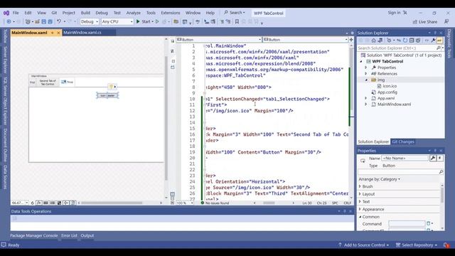 WPF C# TabControl - Wrap Header and Icon Header - SelectionChanged Event смотреть онлайн