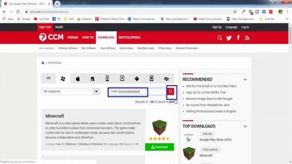 Video DownloadHelper  For Windows 7 | Windows 10