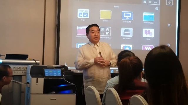 Fuji Xerox Philippines Inc. President Mr. Hideaki Kato Seamless Mobility Demo смотреть онлайн