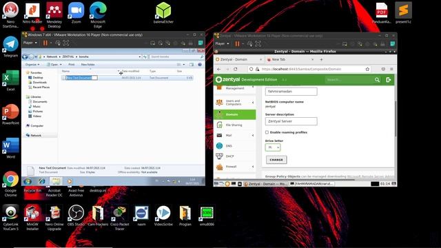 Zentyal Server File Sharing, Windows 7 Client смотреть онлайн
