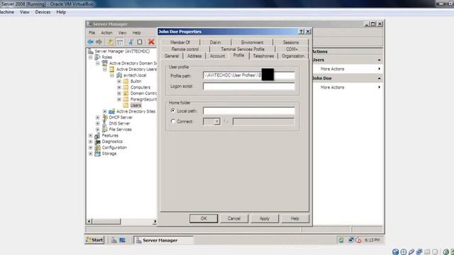 Configuring Roaming Profiles on Windows Server 2008 смотреть онлайн