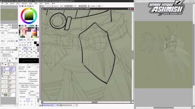 33 Minutes Drawing Monster Hunter Rise Family Illustration | Timelapse | Paint Tool Sai 2 смотреть онлайн