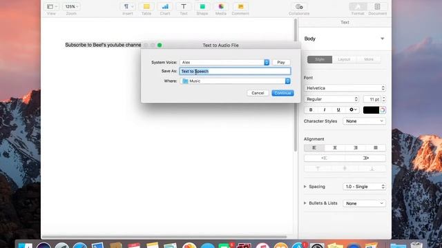 TUTORIAL: CONVERTING TEXT TO SPEECH (MAC) смотреть онлайн