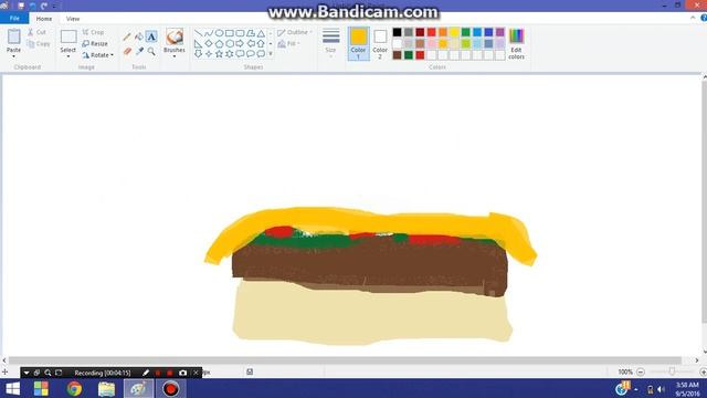 How To Make A Hamburger W/ Windows Paint смотреть онлайн