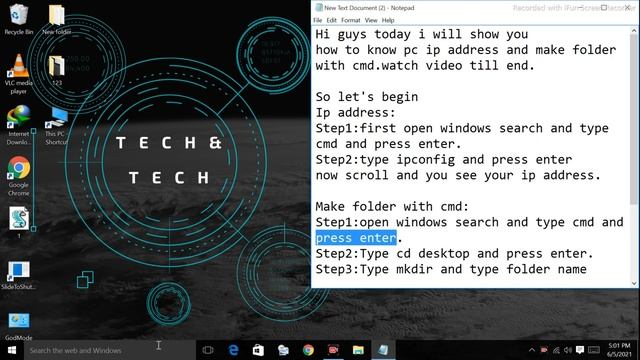 How do I find my IP address with cmd | how to create a new folder on the desktop with cmd. смотреть онлайн