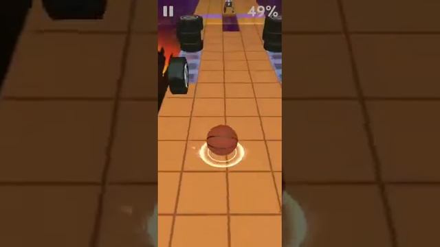 Rolling Sky - Прохождение всех уровней. Прохождение 4 lvl Hoop Dream. смотреть онлайн