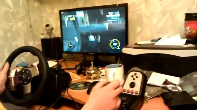 Taksioras goes GRID - Logitech G27 смотреть онлайн