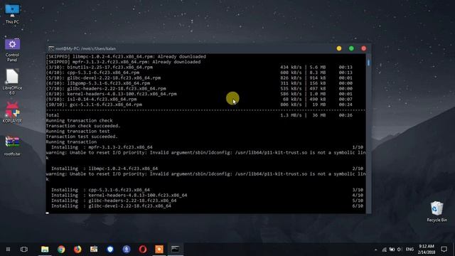 C installation (gcc Compiler) in Fedora bash. смотреть онлайн