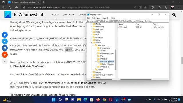 Automatic sample submission is off in Microsoft Defender смотреть онлайн