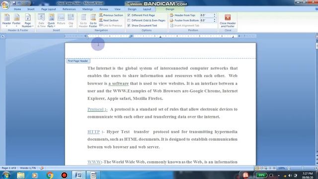 Class-10 Word Processing-Header,Footer,Style смотреть онлайн