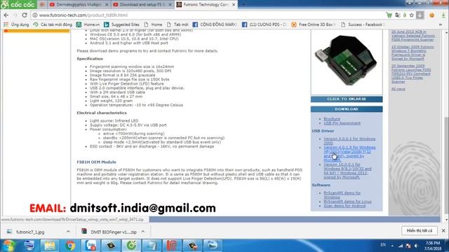DMIT software | Install Futronic FS80H Fingerprint Scanner смотреть онлайн