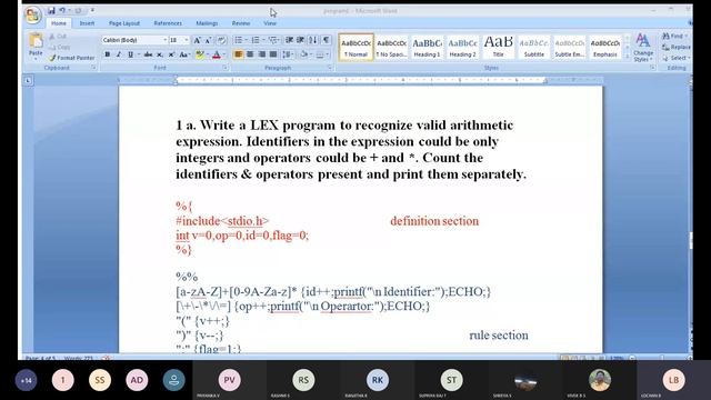 example of lex programs смотреть онлайн