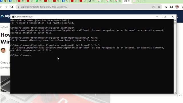 Temporary File Cleaner using cmd || temp file cleaner windows 11 смотреть онлайн