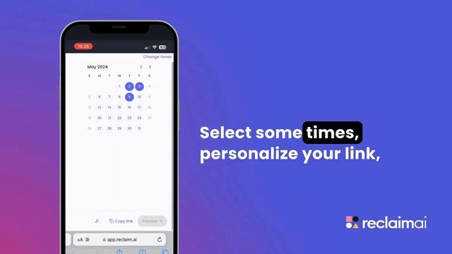 Share Scheduling Links via Gmail app to book meetings from your phone | How to Reclaim.ai смотреть онлайн
