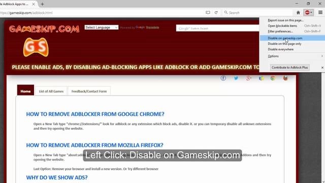 How To Unblock Gameskip.com Add Exeption In Adblock Firefox смотреть онлайн