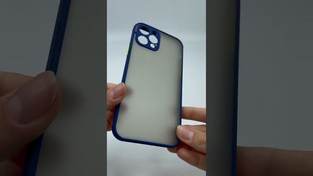 Чехол бампер Frosted для iPhone 12 Pro (темно-синий) смотреть онлайн