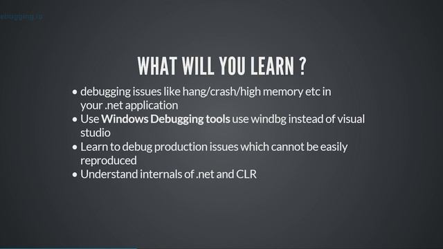 01 advanced .net debugging смотреть онлайн