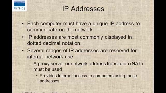 Windows 7 Chapter 8 Networking смотреть онлайн