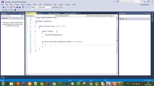 C# Design UI: nice splash screen for windowsforms application смотреть онлайн