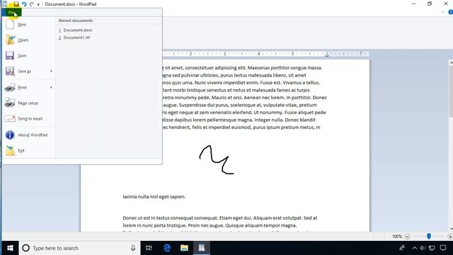 Windows 10 : Using the WordPad Application смотреть онлайн