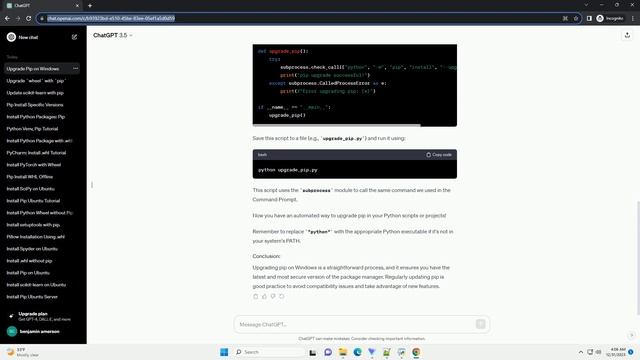 pip install upgrade windows смотреть онлайн