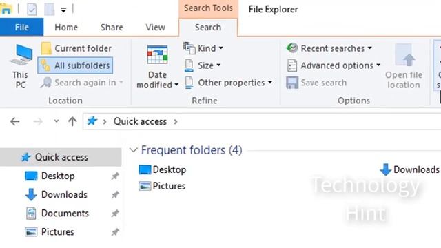 Delete Windows Explorer Search History In Windows 10 By Technology Hint