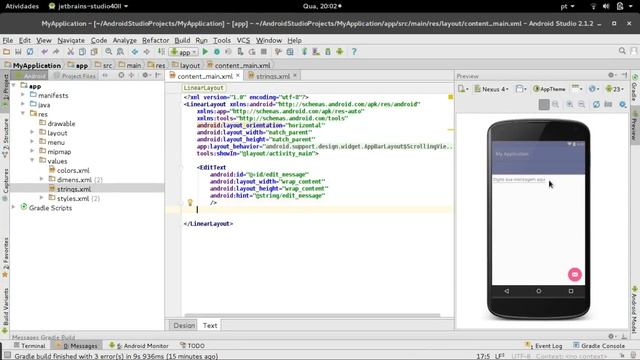 Android Studio - Aula 3 - TextView, String, ID e layout_weight смотреть онлайн