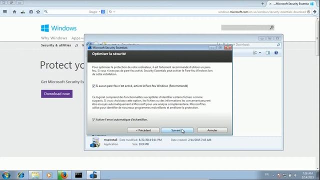 تثبيت مضاد الفيروسات Microsoft Security Essentials смотреть онлайн