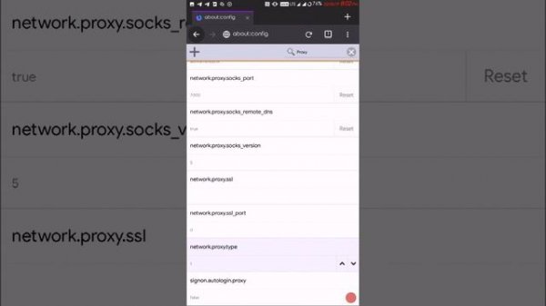 How to enable socks proxy in android firefox