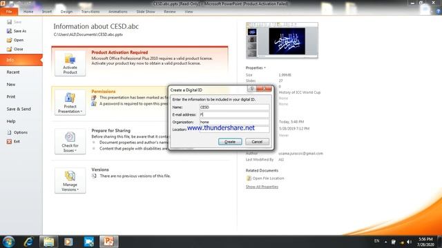 MS PowerPoint | MS office course | Lecture 2 (b) | CESD NIM | View Tab | Printing Slides | Passwor смотреть онлайн