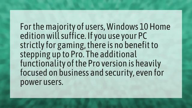 Should I get Windows 10 home or pro? смотреть онлайн
