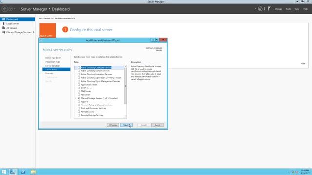 install Windows Server 2012 R2, Active Directory, and DHCP in Server2 Part2 смотреть онлайн