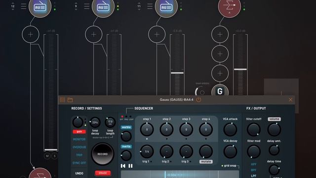 Radio Unit AU | AUv3 Virtual Radio | Gauss Tape Recorder | Meditation Noise | iOS iPad Sound Lab смотреть онлайн