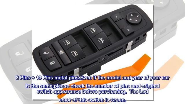 ZAPOSTS Power Window Switch Fits for 2013-16 Dodge Dart.2014-16 Cherokee. Replaces 68271203AB смотреть онлайн