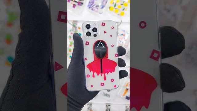 Силиконовый чехол Игра в кальмара 1 прозрачный для IPhone 12 / 12 Pro / Айфон 12 / 12 Про