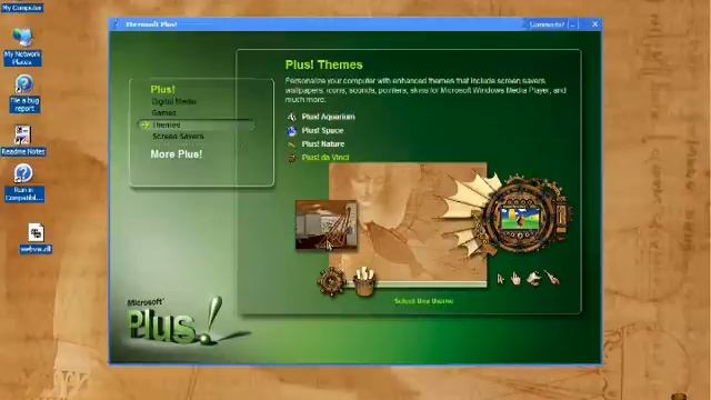 Microsoft Plus! for Windows XP installed on Windows Whistler build 2419 смотреть онлайн