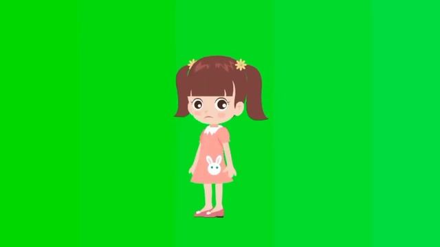 Green Screen Little Girl Crying Character | No copyright смотреть онлайн