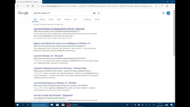 Slik installerer du Windows 10 May 2019 Update смотреть онлайн