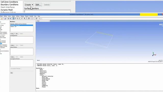 Setting up the fluent case for validation смотреть онлайн