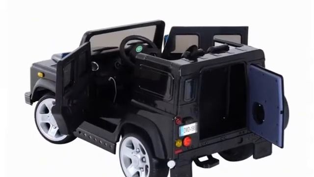 Land Rover Defender 12V Kids Electric Battery Powered Ride On Car com MP3 e Controle Remoto Preto смотреть онлайн