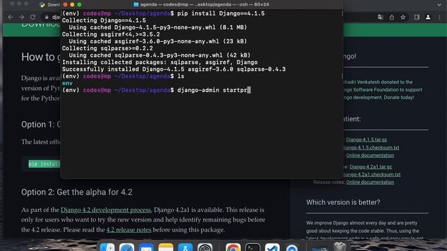 Instalación python+django y crear la primera aplicación web смотреть онлайн