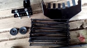 Привез в сад транспортерную ленту, сошник, сцепку - осталось довезти раму копалки и будем собирать.