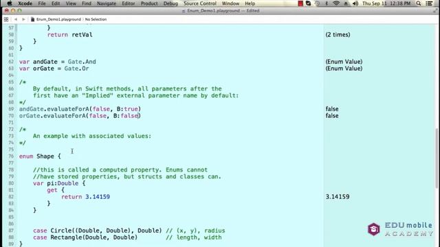 Complete iOS 8 Programming with Swift - Ep 14 - Enumerations Demo смотреть онлайн
